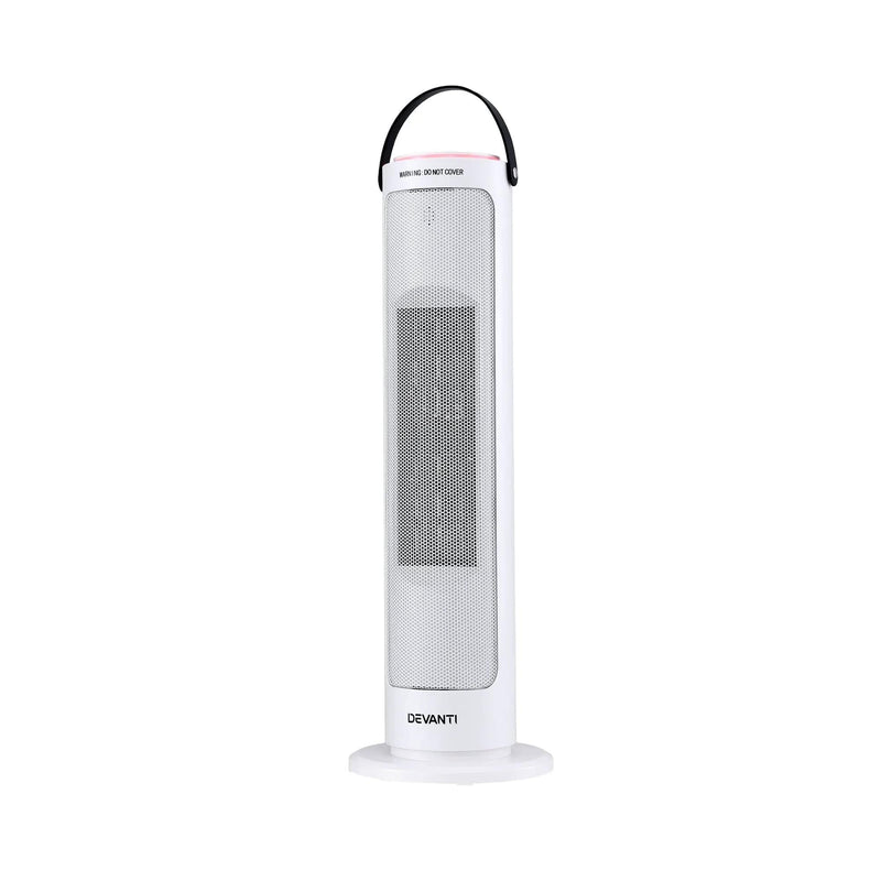 SportZone.co.nz Appliances > Heaters > Electric Heaters Devanti 2000W Ceramic Tower Heater Space Heaters Oscillating Indoor White Devanti 2000W Ceramic Tower Heater Space Heaters Oscillating Indoor White