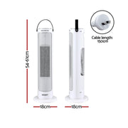 SportZone.co.nz Appliances > Heaters > Electric Heaters Devanti 2000W Ceramic Tower Heater Space Heaters Oscillating Indoor White Devanti 2000W Ceramic Tower Heater Space Heaters Oscillating Indoor White
