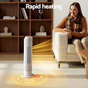 SportZone.co.nz Appliances > Heaters > Electric Heaters Devanti 2000W Ceramic Tower Heater Space Heaters Oscillating Indoor White Devanti 2000W Ceramic Tower Heater Space Heaters Oscillating Indoor White