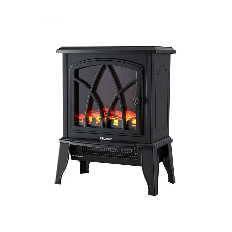 SportZone.co.nz Appliances > Heaters > Electric Heaters Devanti 2000W Freestanding Electric Fireplace Heater With 3D Flame Devanti 2000W Freestanding Electric Fireplace Heater