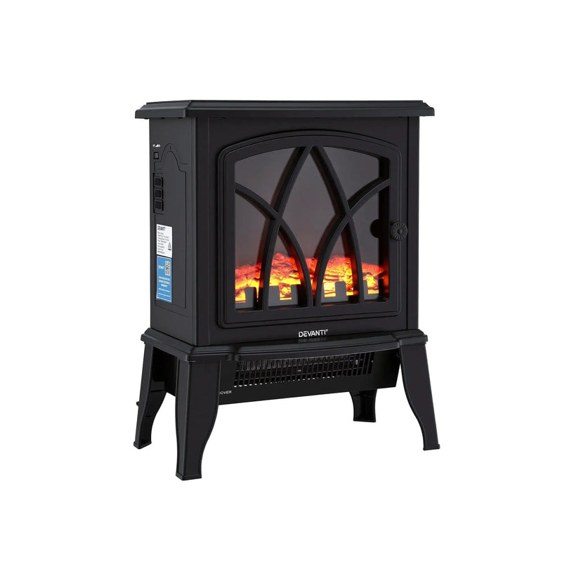 SportZone.co.nz Appliances > Heaters > Electric Heaters Devanti 2000W Freestanding Electric Fireplace Heater With 3D Flame Devanti 2000W Freestanding Electric Fireplace Heater