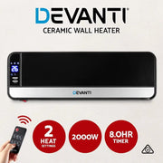 SportZone.co.nz Appliances > Heaters Devanti 2000W Wall Mounted Panel Heater - Black Devanti 2000W Wall Mounted Panel Heater - Black