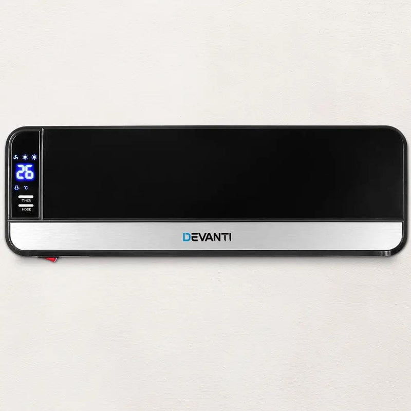 SportZone.co.nz Appliances > Heaters Devanti 2000W Wall Mounted Panel Heater - Black Devanti 2000W Wall Mounted Panel Heater - Black