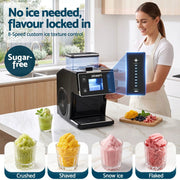 SportZone.co.nz Appliances > Kitchen Appliances > Ice Makers Devanti 20kg/24hr Ice Maker Snowflake Bingsu Shaved Ice Slushie Maker Black Devanti 20kg/24hr Ice Maker Snowflake Bingsu Shaved Ice Slushie Maker Black