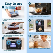 SportZone.co.nz Appliances > Kitchen Appliances > Ice Makers Devanti 20kg/24hr Ice Maker Snowflake Bingsu Shaved Ice Slushie Maker Black Devanti 20kg/24hr Ice Maker Snowflake Bingsu Shaved Ice Slushie Maker Black