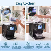 SportZone.co.nz Appliances > Kitchen Appliances > Ice Makers Devanti 20kg/24hr Ice Maker Snowflake Bingsu Shaved Ice Slushie Maker Black Devanti 20kg/24hr Ice Maker Snowflake Bingsu Shaved Ice Slushie Maker Black