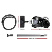 SportZone.co.nz Appliances > Vacuum Cleaners Devanti 2200W Bagless Vacuum Cleaner Black Devanti 2200W Bagless Vacuum Cleaner Black