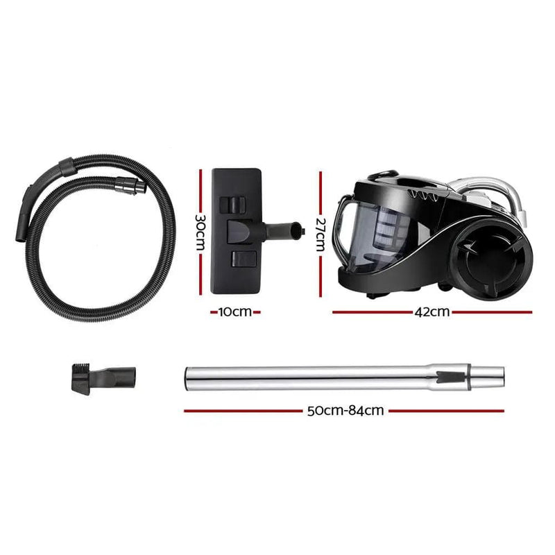 SportZone.co.nz Appliances > Vacuum Cleaners Devanti 2200W Bagless Vacuum Cleaner Black Devanti 2200W Bagless Vacuum Cleaner Black
