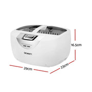 SportZone.co.nz Appliances > Appliances Others Devanti 2500ml Ultrasonic Cleaner Heater Jewellery Glasses Cleaning Machine 70W Devanti 2500ml Ultrasonic Cleaner Heater Jewellery Glasses Cleaning Machine 70W