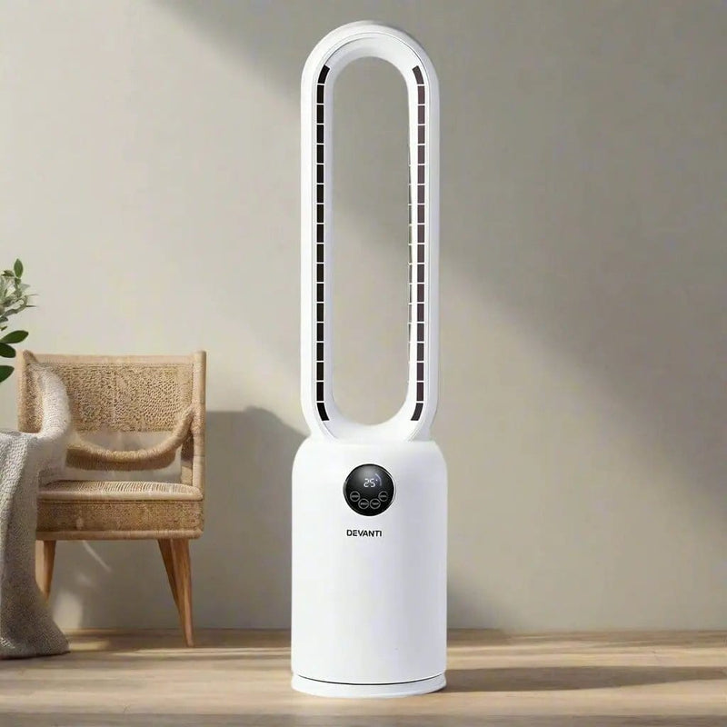 SportZone.co.nz Appliances > Fans > Portable Fans Devanti 2in1 Bladeless Fan Air Purification W/ Remote 88cm Devanti 2in1 Bladeless Fan Air Purification W/ Remote 88cm