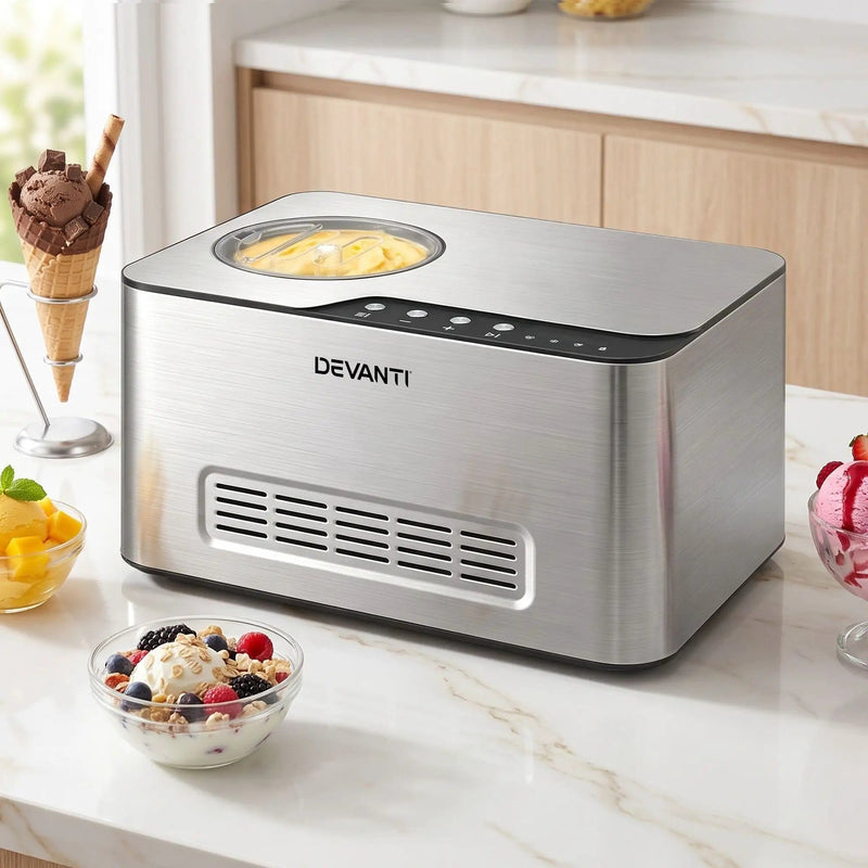SportZone.co.nz Appliances > Kitchen Appliances > Ice Makers Devanti 2L 2-in-1 Ice Cream & Yogurt Maker Machine No Pre-Freezing Homemade Gelato Sorbet Devanti 2L 2-in-1 Ice Cream & Yogurt Maker Machine No Pre-Freezing Homemade Gelato Sorbet