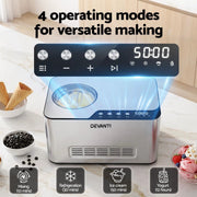 SportZone.co.nz Appliances > Kitchen Appliances > Ice Makers Devanti 2L 2-in-1 Ice Cream & Yogurt Maker Machine No Pre-Freezing Homemade Gelato Sorbet Devanti 2L 2-in-1 Ice Cream & Yogurt Maker Machine No Pre-Freezing Homemade Gelato Sorbet
