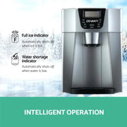 Devanti 2L Portable Ice Cuber Maker & Water Dispenser - Silver by SportZone.co.nz