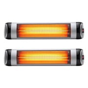 SportZone.co.nz Appliances > Heaters > Patio Heaters Devanti 2 Pack Infrared Radiant Strip Heaters 1500W With Remote Devanti Infrared Radiant Heaters 1500W With Remote