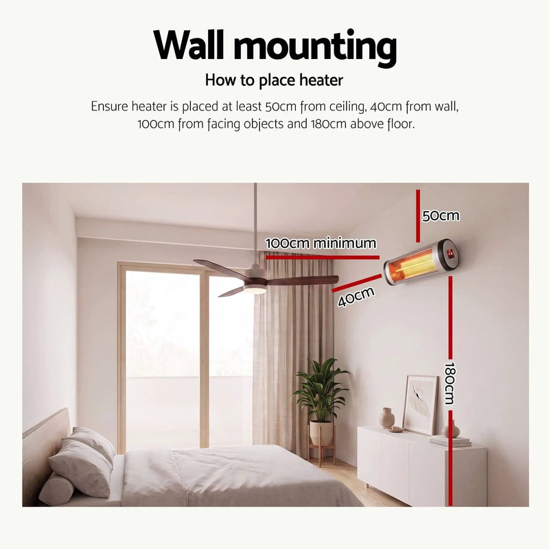 SportZone.co.nz Appliances > Heaters > Patio Heaters Devanti 2 Pack Infrared Radiant Strip Heaters 1500W With Remote Devanti Infrared Radiant Heaters 1500W With Remote