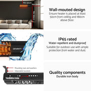SportZone.co.nz Appliances > Heaters > Patio Heaters Devanti 2 Pack Electric Infrared Strip Heaters 2000W Devanti 2 Pack Electric Infrared Strip Heaters 2000W