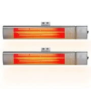 SportZone.co.nz Appliances > Heaters > Patio Heaters Devanti 2 Pack Infrared Electric Strip Heaters 2000W Remote Control Devanti Infrared Electric Strip Heaters 2000W Pack