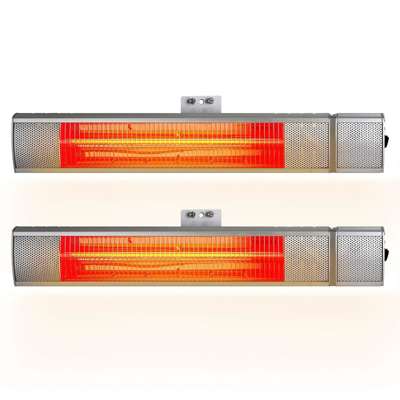 SportZone.co.nz Appliances > Heaters > Patio Heaters Devanti 2 Pack Infrared Electric Strip Heaters 2000W Remote Control Devanti Infrared Electric Strip Heaters 2000W Pack