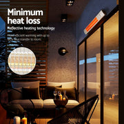 SportZone.co.nz Appliances > Heaters > Patio Heaters Devanti 2 Pack Infrared Electric Strip Heaters 2000W Remote Control Devanti Infrared Electric Strip Heaters 2000W Pack