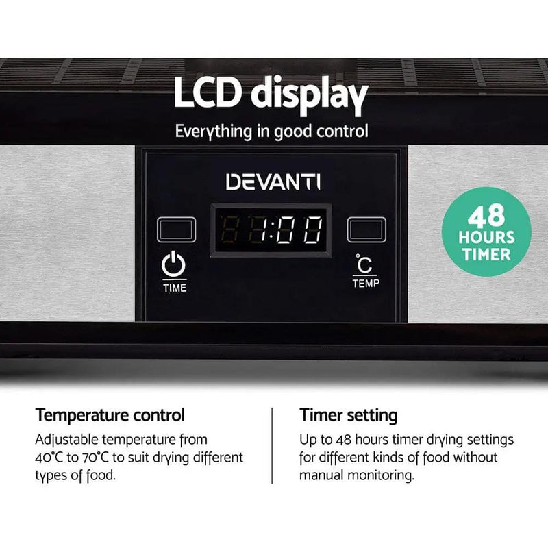 SportZone.co.nz Appliances > Kitchen Appliances Devanti 5 Trays Food Dehydrator Devanti 5 Trays Food Dehydrator