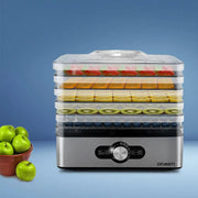 SportZone.co.nz Appliances > Kitchen Appliances > Food Dehydrators Devanti 5 Trays Food Dehydrator Stainless Steel Tray Devanti 5 Trays Food Dehydrator Stainless Steel Tray
