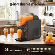 SportZone.co.nz Appliances > Kitchen Appliances > Ice Makers Devanti 5in1 Slushie Machine Ice Cream Maker 2L Grey Devanti 5in1 Slushie Machine Ice Cream Maker 2L Grey