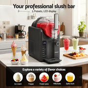 SportZone.co.nz Appliances > Kitchen Appliances > Ice Makers Devanti 5in1 Slushie Machine Ice Cream Maker 2L Grey Devanti 5in1 Slushie Machine Ice Cream Maker 2L Grey