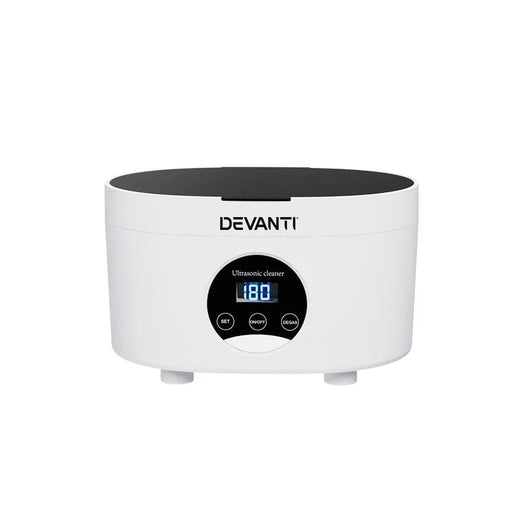 Devanti 600ml Ultrasonic Cleaner Timer Jewellery Glasses Cleaning Machine Degas by SportZone.co.nz
