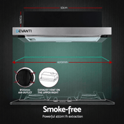 SportZone.co.nz Appliances > Kitchen Appliances Devanti 600mm Range Hood 60cm Slide out Rangehood Stainless Steel Devanti 600mm Range Hood 60cm Slide out Rangehood Stainless Steel