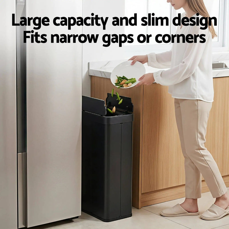 SportZone.co.nz Home & Garden > Kitchen Bins > Automatic Bins Devanti 70L Automatic Sensor Kitchen Bin – Touchless Smart Rubbish Bin - Black Devanti 70L Automatic Sensor Kitchen Bin – Touchless Smart Rubbish Bin - Black