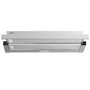 Devanti 900mm Range Hood 90cm Slide out Rangehood Stainless Steel by SportZone.co.nz