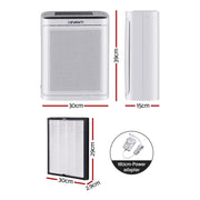 Devanti Air Purifier H12 HEPA Cleaner PM2.5 Display Spare Filter White by SportZone.co.nz