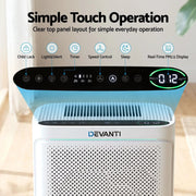 SportZone.co.nz Appliances > Aroma Diffusers & Humidifiers > Purifiers Devanti Air Purifier H12 HEPA Cleaner PM2.5 Display Spare Filter White Devanti Air Purifier H12 HEPA Cleaner PM2.5 Display Spare Filter White