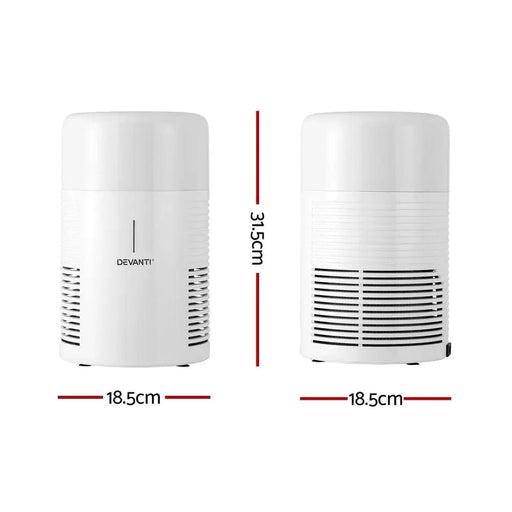 SportZone.co.nz Appliances > Aroma Diffusers & Humidifiers Devanti Air Purifier HEPA Filter Home Purifiers Dust Sensor PM2.5 Remover Devanti Air Purifier HEPA Filter Home Purifiers Dust Sensor PM2.5 Remover