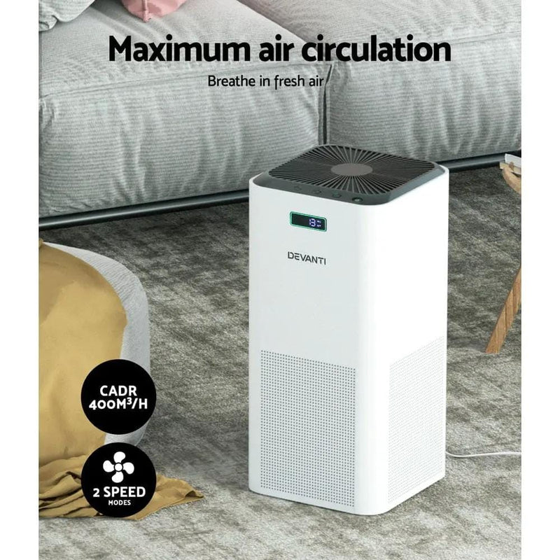 SportZone.co.nz Appliances > Aroma Diffusers & Humidifiers Devanti Air Purifier Home Purifiers HEPA Filter Devanti Air Purifier Home Purifiers HEPA Filter