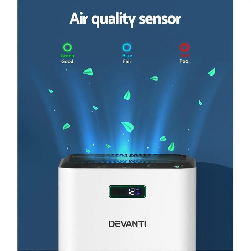 Devanti Air Purifier Home Purifiers HEPA Filter by SportZone.co.nz