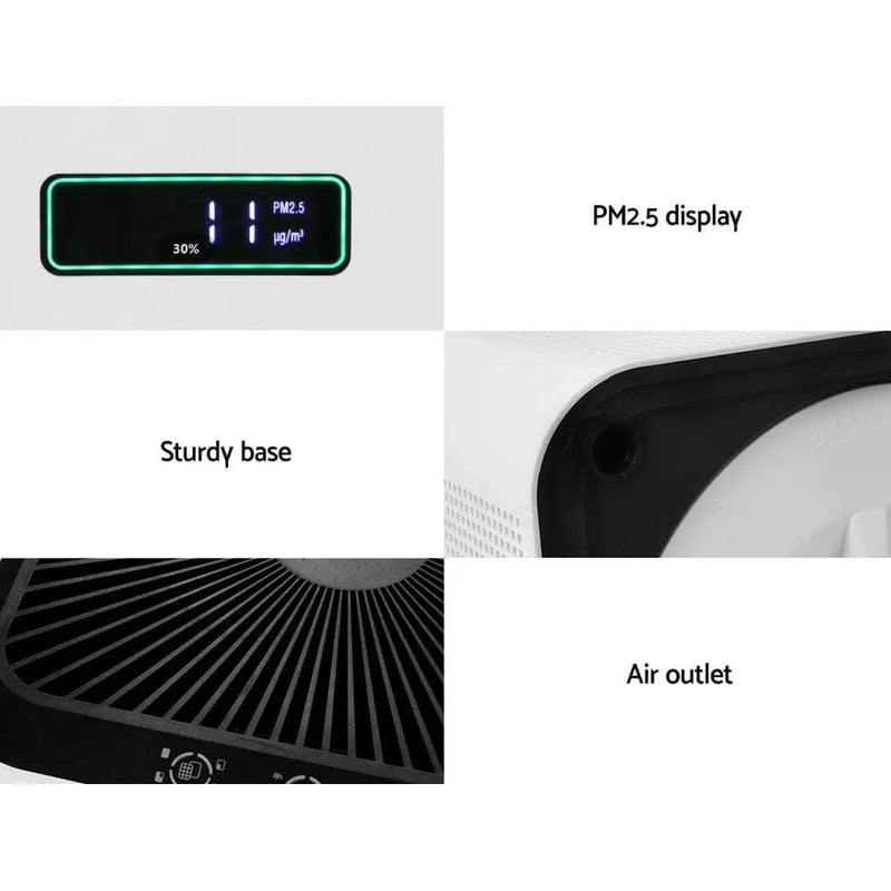 Devanti Air Purifier Home Purifiers HEPA Filter by SportZone.co.nz