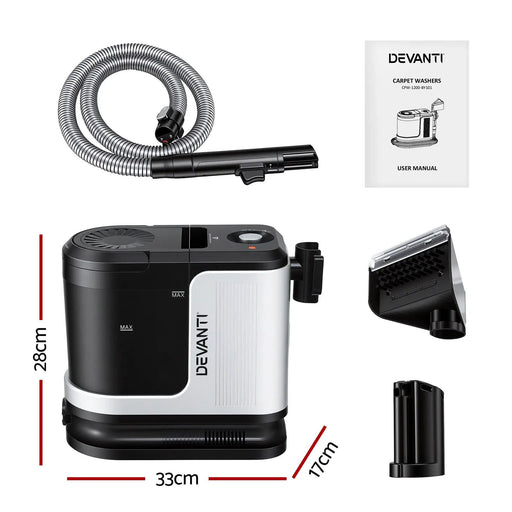 SportZone.co.nz Auto Accessories > Auto Accessories Others > Automotive Cleaning Devanti Carpet Washer Vacuum Cleaner 600W 13kpa Hose Self-Cleaning Function Devanti Carpet Washer Vacuum Cleaner 600W 13kpa Hose Self-Cleaning Function