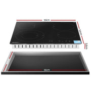 SportZone.co.nz Appliances > Kitchen Appliances > Cooktops & Stoves Devanti Ceramic Cooktop 5 Cooking Zone 4 Electric Hobs Touch Control 7600W Black Devanti Ceramic Cooktop 5 Cooking Zone 4 Electric Hobs Touch Control 7600W Black