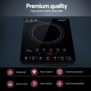 Devanti Electric Ceramic Cooktop 30cm by SportZone.co.nz