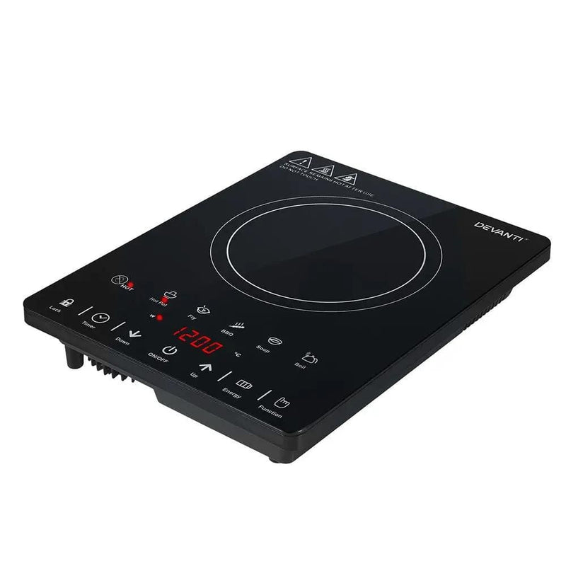 Devanti Electric Ceramic Cooktop 30cm by SportZone.co.nz