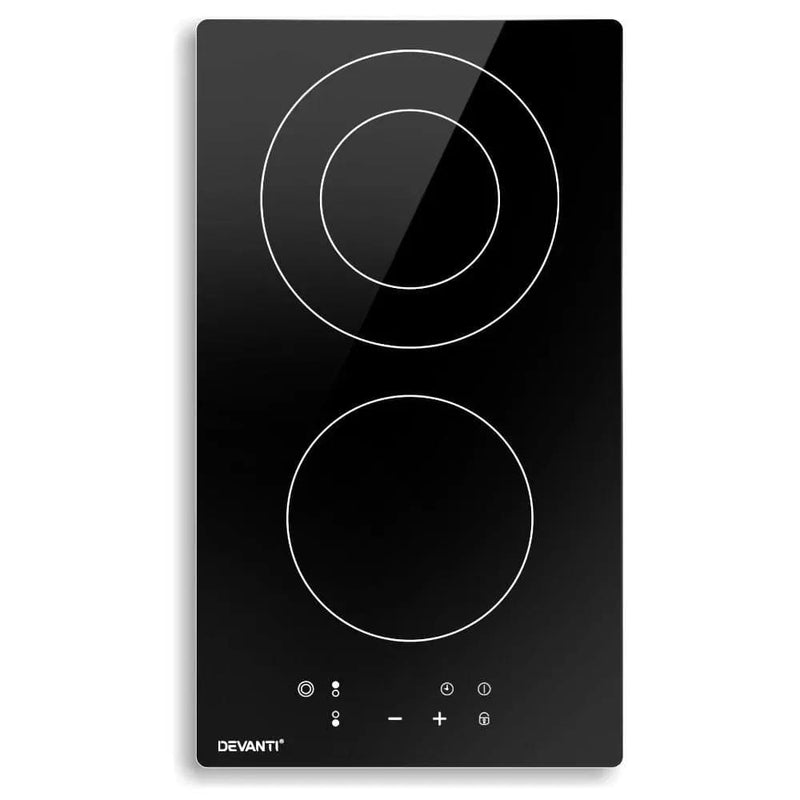 Devanti Electric Ceramic Cooktop 30cm by SportZone.co.nz