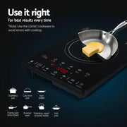 Devanti Electric Ceramic Cooktop 30cm by SportZone.co.nz