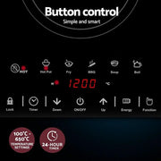 Devanti Electric Ceramic Cooktop 30cm by SportZone.co.nz