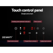 Devanti Electric Ceramic Cooktop 30cm by SportZone.co.nz