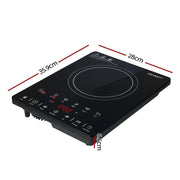 Devanti Electric Ceramic Cooktop 30cm by SportZone.co.nz