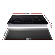 SportZone.co.nz Appliances > Kitchen Appliances > Cooktops & Stoves Devanti Electric Ceramic Cooktop 60cm Kitchen Cooker 4 Burner Hob Touch Control 5200W Devanti Electric Ceramic Cooktop 60cm Kitchen Cooker 4 Burner Hob Touch Control 5200W