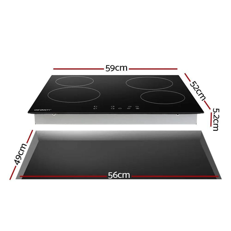 SportZone.co.nz Appliances > Kitchen Appliances > Cooktops & Stoves Devanti Electric Ceramic Cooktop 60cm Touch Control Devanti Electric Ceramic Cooktop 60cm Touch Control