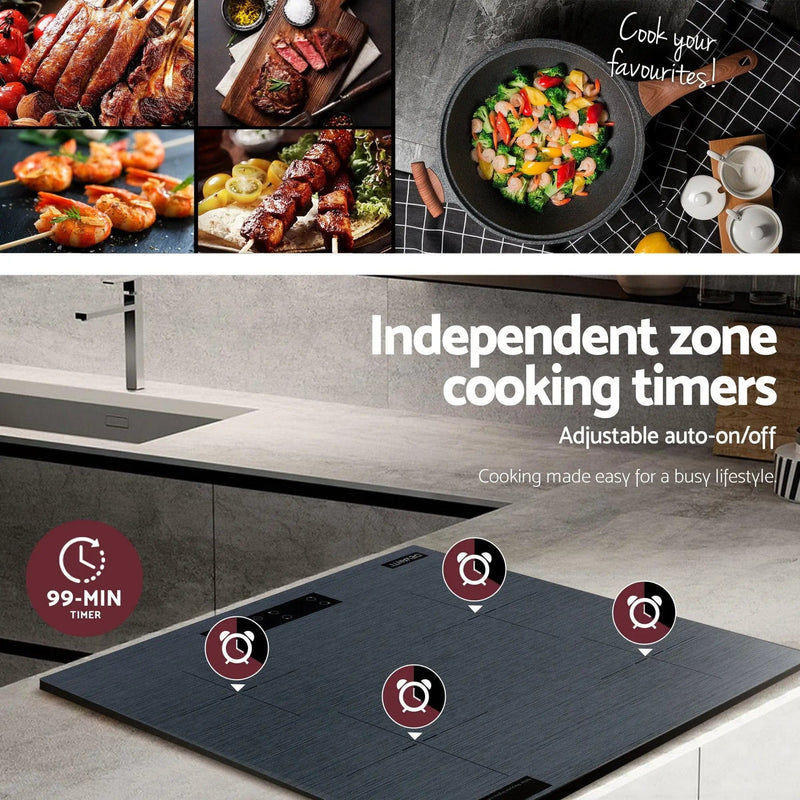 SportZone.co.nz Appliances > Kitchen Appliances > Cooktops & Stoves Devanti 60cm Ceramic Cooktop With Touch Control Grey Devanti 60cm Ceramic Cooktop With Touch Control