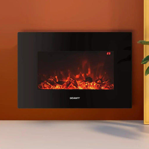 SportZone.co.nz Appliances > Heaters > Electric Heaters Devanti Electric Fireplace Fire Heater 2000W Black Devanti Electric Fireplace Fire Heater 2000W Black